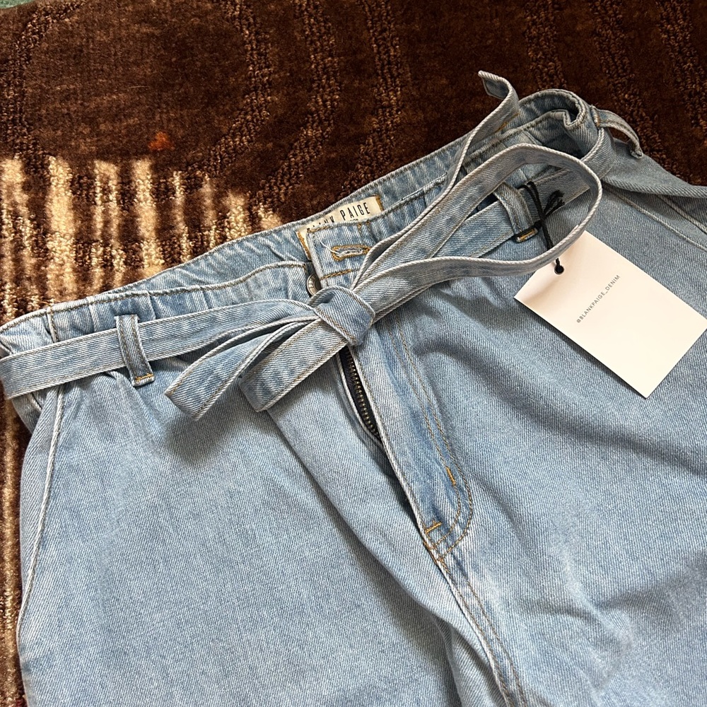 Blank Paige Paperbag Waist Jeans Large